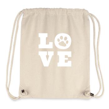 Dog Love - Stanley/Stella recycelter Gym Bag - Naturweiß - Vorne