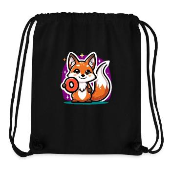 Adorable Zero No More Fox - Stanley/Stella Recycled Gym Bag - black - Front