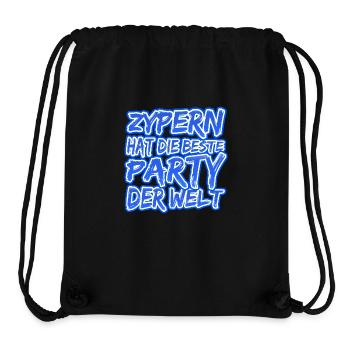 Geschenk für Zypern - Stanley/Stella recycelter Gym Bag - Schwarz - Vorne