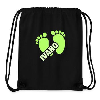 Ivano as birth - Stanley/Stella Recycled Gym Bag - black - Front