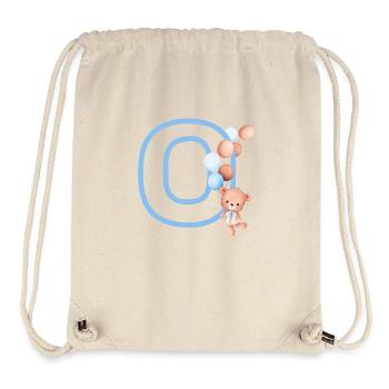 Letter o blue bear - Stanley/Stella Recycled Gym Bag - natural - Front