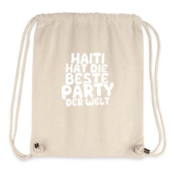 Haiti as a holiday destination - Stanley/Stella Recycled Gym Bag - natural - Front