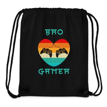 BRO GAMER - Stanley/Stella recycelter Gym Bag - Schwarz - Vorne