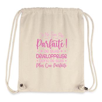 More than perfect developer, dream job - Stanley/Stella Recycled Gym Bag - natural - Front