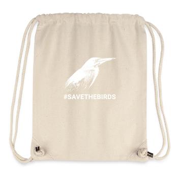 Guardians of nature #Grünreiher #savethebirds - Stanley/Stella Recycled Gym Bag - natural - Front