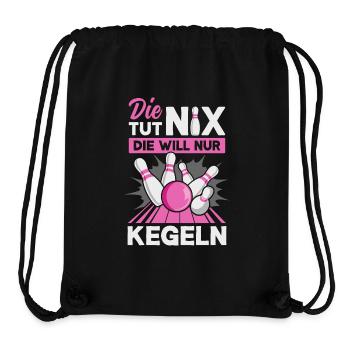 Kegeln Kegler Kegel Kegelbahn Kegeltour - Stanley/Stella recycelter Gym Bag - Schwarz - Vorne