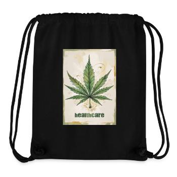 Cannabis Healthcare - Marijuana Leaf 1 - Stanley/Stella Recycled Gym Bag - black - Front