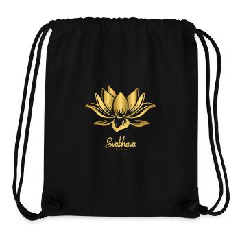 Lotusblüte Gold Svabhava: Selbstentfaltung - Stanley/Stella recycelter Gym Bag - Schwarz - Vorne