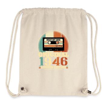Original 1946 Retro Vintage Geburtstagsgeschenk - Stanley/Stella recycelter Gym Bag - Naturweiß - Vorne