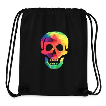 Colourful skull - Stanley/Stella Recycled Gym Bag - black - Front