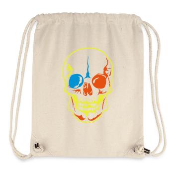 death head dead artistic Skeul - Stanley/Stella Recycled Gym Bag - natural - Front