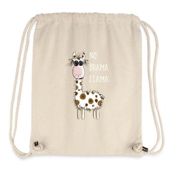 No Drama Llama - Lama Mit Sonnenbrille - Fun Comic - Stanley/Stella recycelter Gym Bag - Naturweiß - Vorne