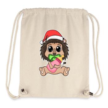 Noël Bébé Lion - Sac à cordon recyclé Stanley/Stella - blanc naturel - Devant