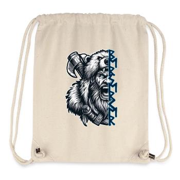 Berserker with Runes - Stanley/Stella Recycled Gym Bag - natural - Front
