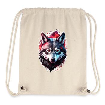 Wolf Tattoo - Stanley/Stella Recycled Gym Bag - natural - Front