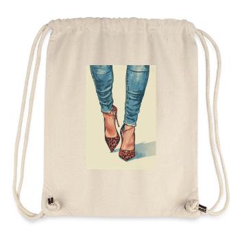 Leo Heels and Jeans | AI - Stanley/Stella recycelter Gym Bag - Naturweiß - Vorne