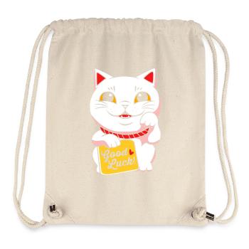 Maneki Neko Japan Glücksbringer - Stanley/Stella recycelter Gym Bag - Naturweiß - Vorne