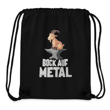 Bock auf Metal - Stanley/Stella recycelter Gym Bag - Schwarz - Vorne