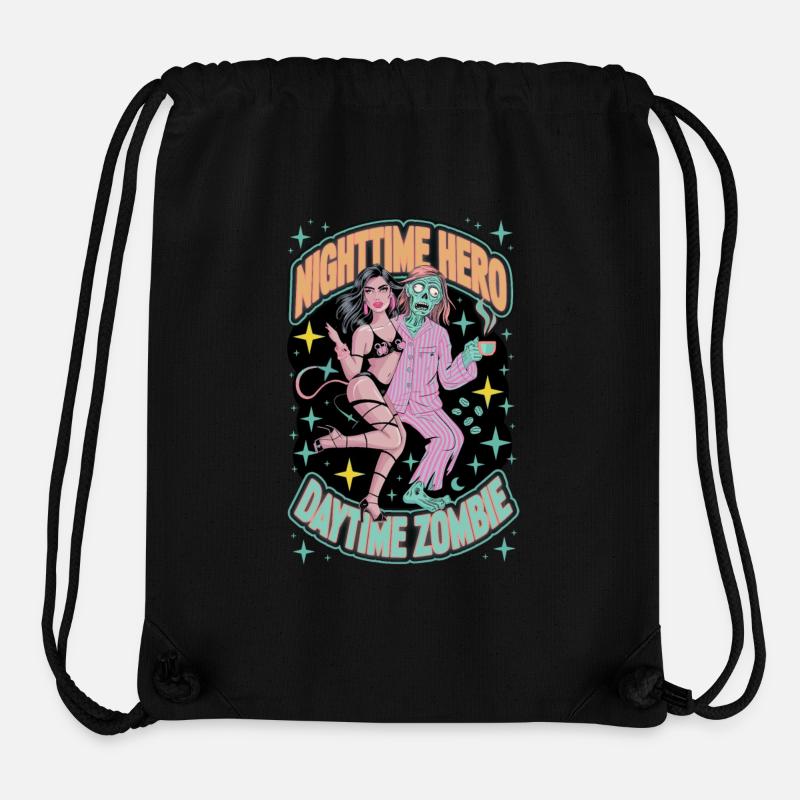 HÉROS DE LA NUIT - Sac à cordon recyclé Stanley/Stella - noir