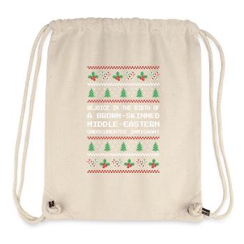 Christmas - Jesus Middle-Eastern Immigrant I - Stanley/Stella Recycled Gym Bag - natural - Front