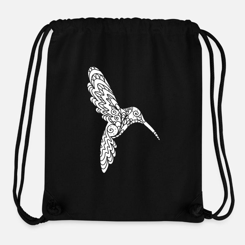 Anmutiger Kolibri - Stanley/Stella recycelter Gym Bag - Schwarz
