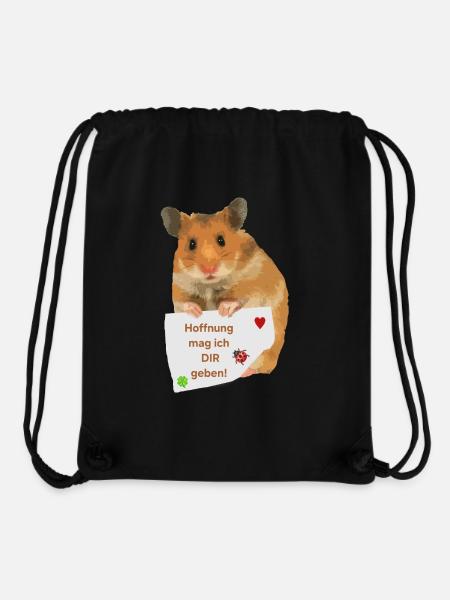 Hamster Zettel Hoffnung Hoffnungsträger - Stanley/Stella recycelter Gym Bag - Schwarz