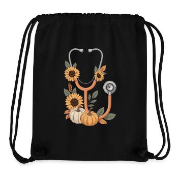 Autumnal stethoscope - Stanley/Stella Recycled Gym Bag - black - Front