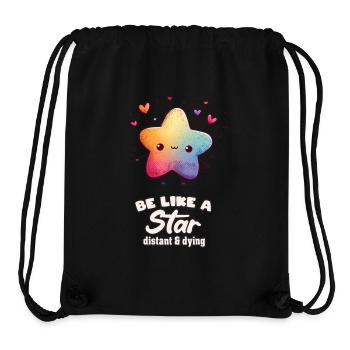 Be Like a Star - Stanley/Stella recycelter Gym Bag - Schwarz - Vorne