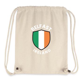 Belfaster Schild von Irland - Stanley/Stella recycelter Gym Bag - Naturweiß - Vorne