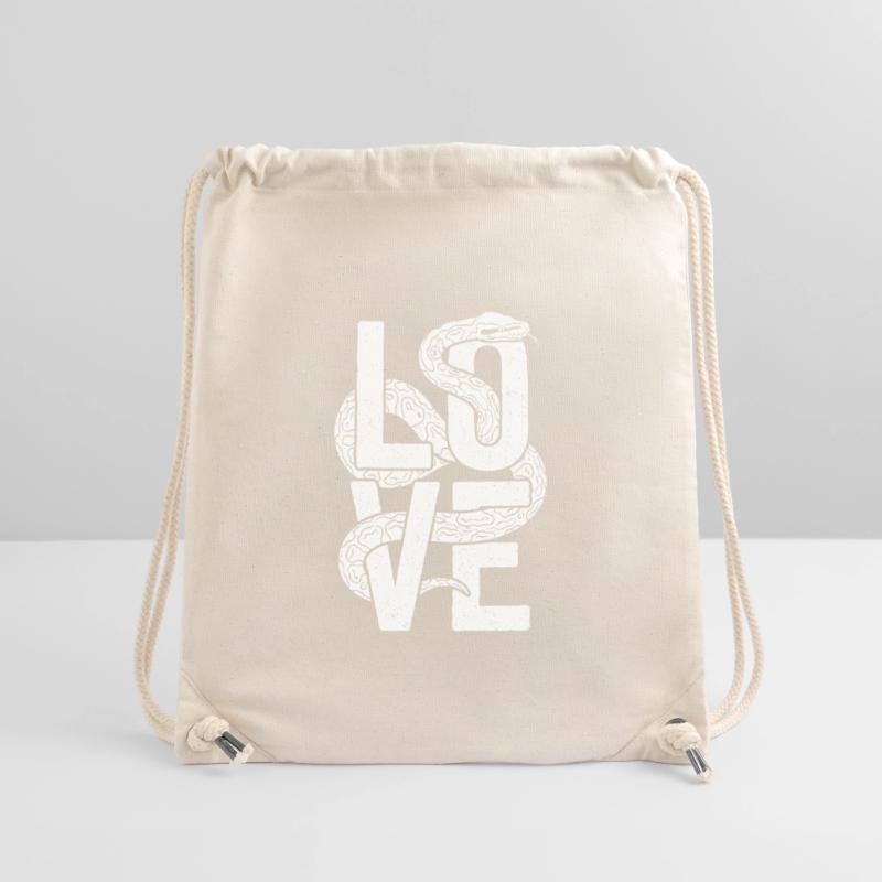 Königspython Schlangen LOVE Terrarium Python Stanley/Stella recycelter Gym Bag