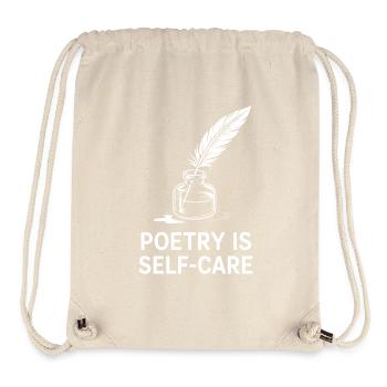 Poesie-Selbstfürsorge-Federdesign - Stanley/Stella recycelter Gym Bag - Naturweiß - Vorne