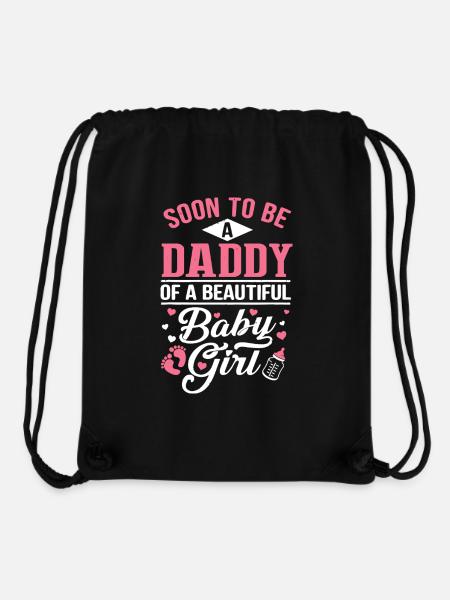 Soon to Be a Daddy of a Baby Girl - Stanley/Stella Recycled Gym Bag - black