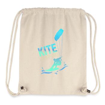Kitesurfing Vintage Kiteboarder Kite Surfing - Stanley/Stella recycelter Gym Bag - Naturweiß - Vorne