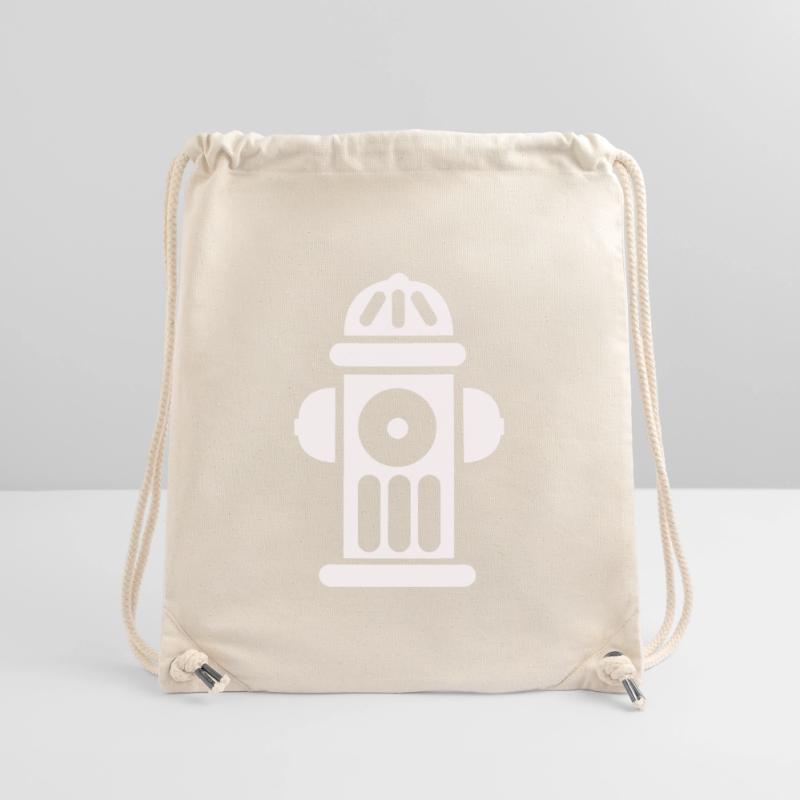 Fire Hydrant Silhouette Line Minimal Stanley/Stella Recycled Gym Bag