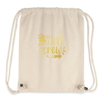 Besatzung vom 4. Juli - Stanley/Stella recycelter Gym Bag - Naturweiß - Vorne