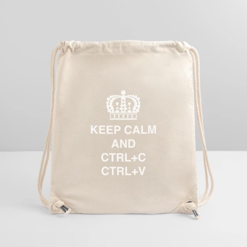 Class shirts Keep calm and CTRL+C CTRL+V Stanley/Stella Recycled Gym Bag