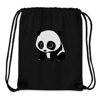 panda baby - Stanley/Stella recycelter Gym Bag - Schwarz - Vorne