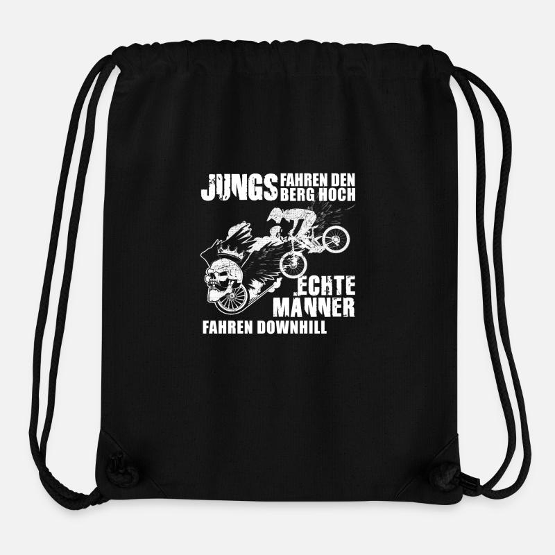 Downhill MTB - Stanley/Stella Recycled Gym Bag - black