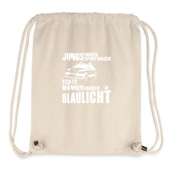 Polizei Männer - Stanley/Stella recycelter Gym Bag - Naturweiß - Vorne