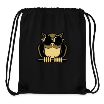 Eule Vogel wald sonnenbrille - Stanley/Stella recycelter Gym Bag - Schwarz - Vorne