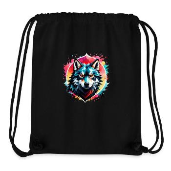 Wolf Tattoo - Stanley/Stella Recycled Gym Bag - black - Front