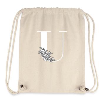 Letter U - Stanley/Stella Recycled Gym Bag - natural - Front
