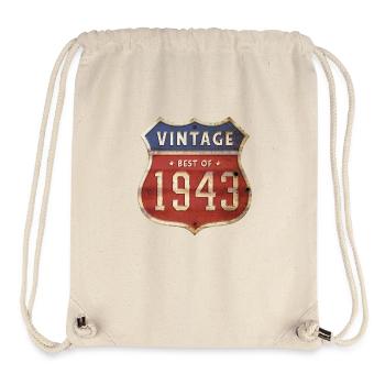81 Jahre alter Jahrgang 1943 Limitierte Auflage 81. - Stanley/Stella recycelter Gym Bag - Naturweiß - Vorne