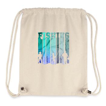 fisch, fisch, angeln, see, meer, angeln, fauna, exotisch - Stanley/Stella recycelter Gym Bag - Naturweiß - Vorne