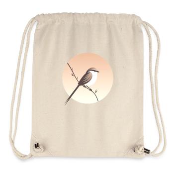 Kleiner Vogel auf Zweig - Stanley/Stella recycelter Gym Bag - Naturweiß - Vorne