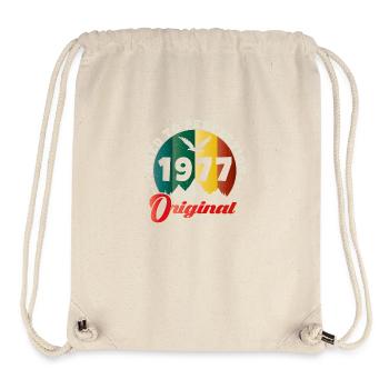 Vintage Geburtstag 1977 - Retro Geschenkidee 1977 - Stanley/Stella recycelter Gym Bag - Naturweiß - Vorne