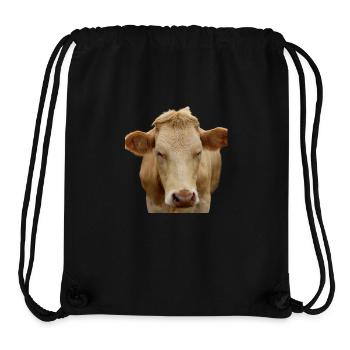 Cow Cow Head Gift Farmers - Stanley/Stella Recycled Gym Bag - black - Front