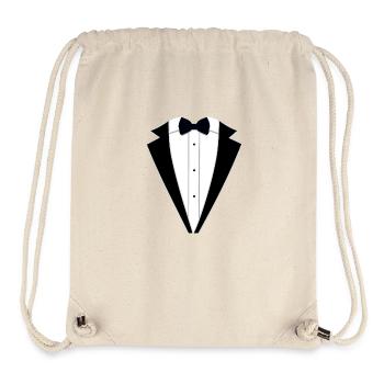 Vintage Party-Smoking Vintage Party Tuxedo - Stanley/Stella Recycled Gym Bag - natural - Front