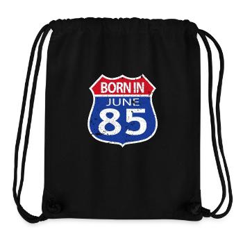 Geboren im Juni 1985 - Stanley/Stella recycelter Gym Bag - Schwarz - Vorne