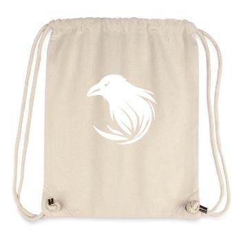 Raffinierter clever schlauer Rabe - Stanley/Stella recycelter Gym Bag - Naturweiß - Vorne